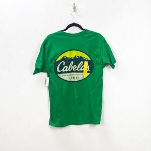 Cabela's Medium NWT Womens Green Logo Graphic Tee